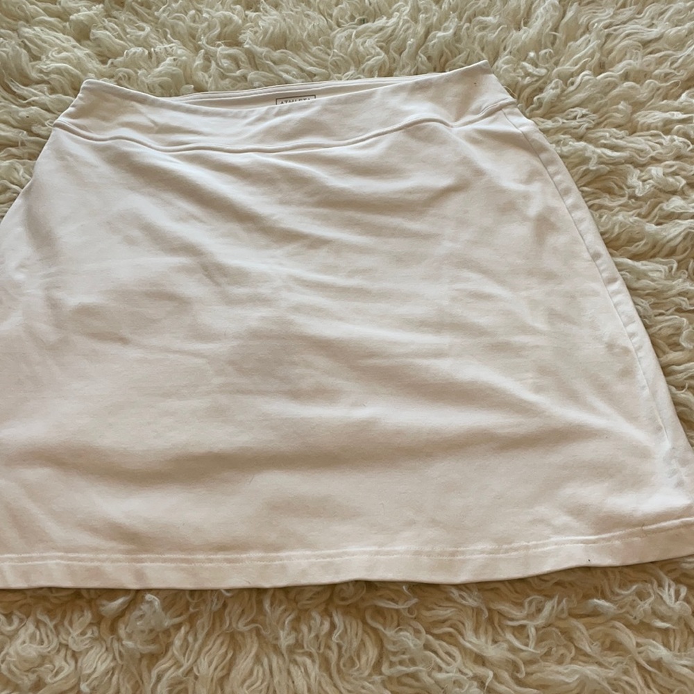 Athleta White Cotton Skort